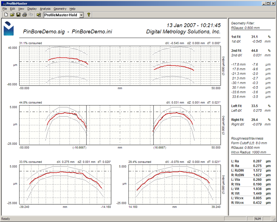 Digital Metrology-Piston PinBore Geometry Measurement Software