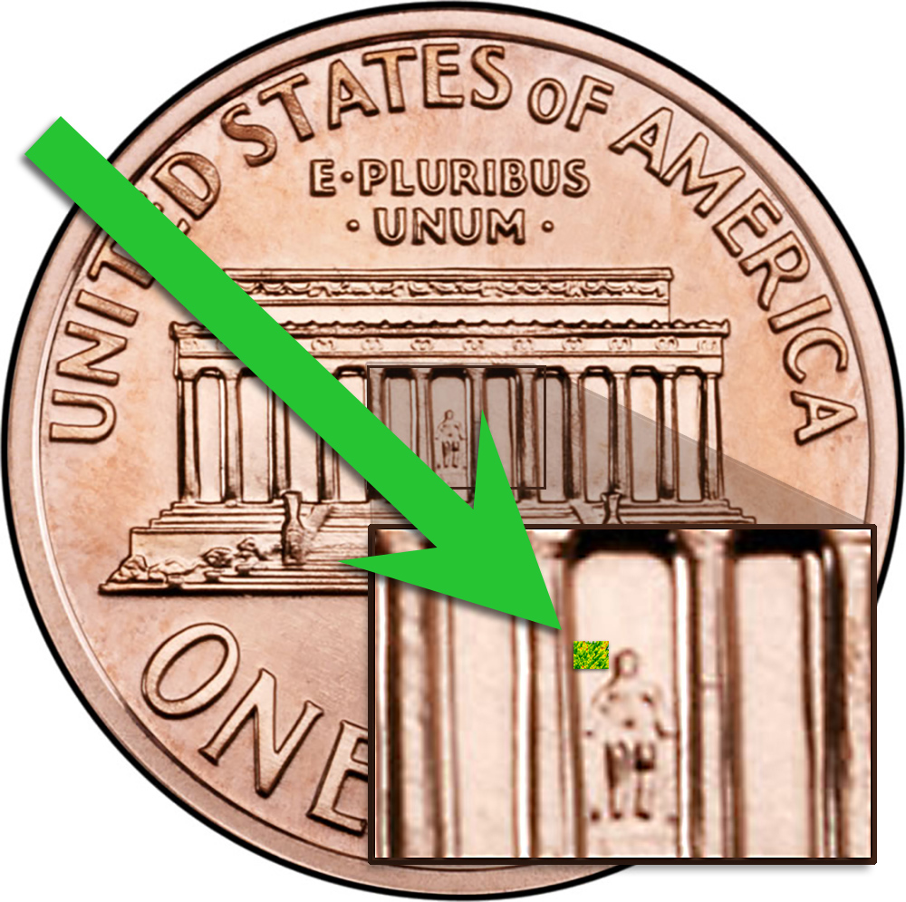 Digital Metrology - comparing dimensions of field of view to a penny
