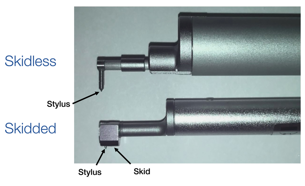 Digital Metrology - Skidded Stylus and Skidless Stylus