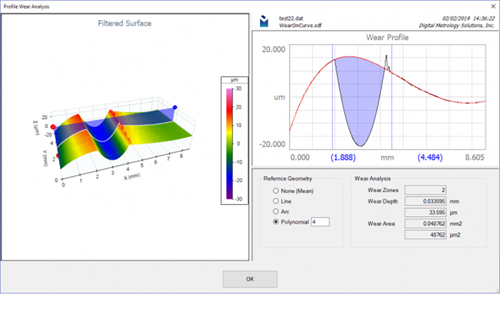 Digital Metrology OmniSurf3D Surface Analysis Software - Morphological Filters