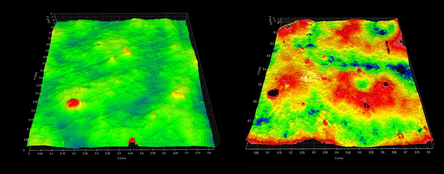 Apple and Orange Surfaces -Digital Metrology Surface Library