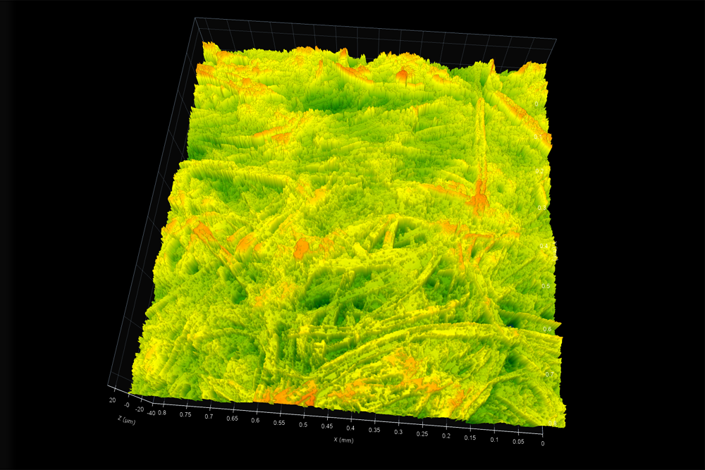 Surface Texture of Uncoated Printer Paper - Digital Metrology