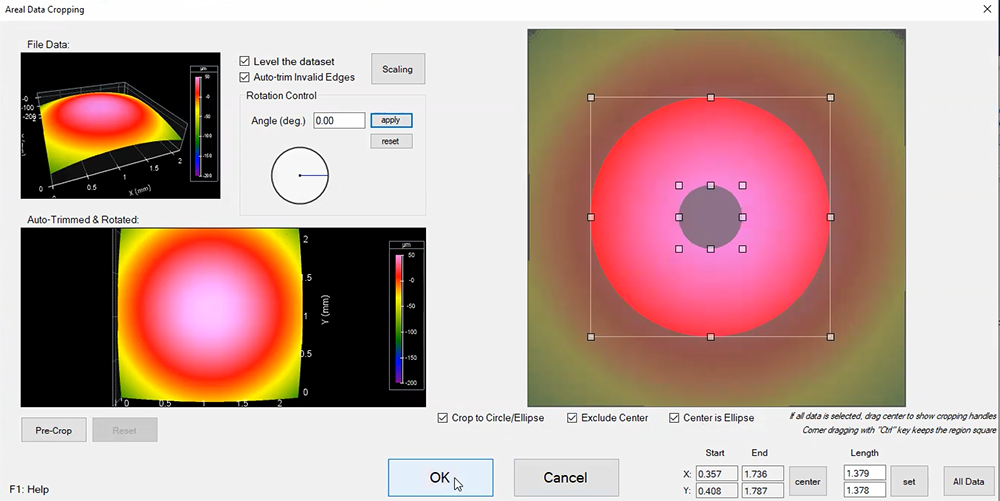 Surface Texture - Molded Plastic Lens - Digital Metrology