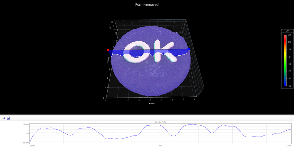 Surface Roughness of Switch on Roku Remote Control - Digital Metrology Solutions