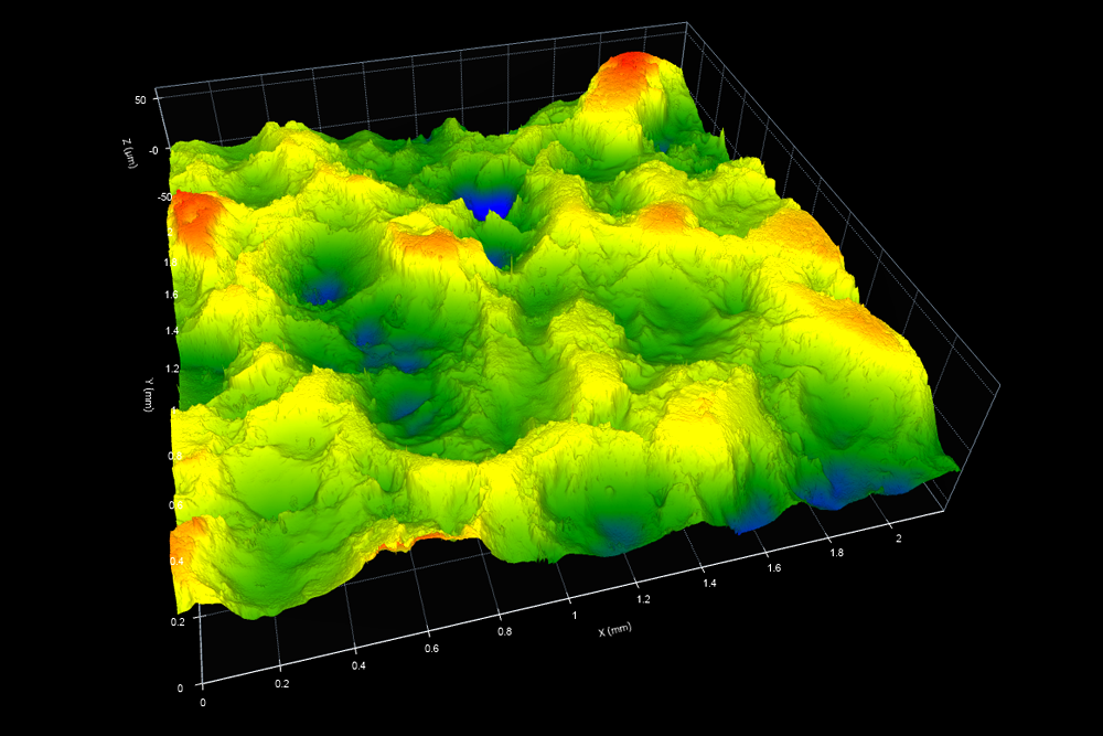 Surface Texture - Lodge Cast Iron Pan - Surface Library Digital Metrology