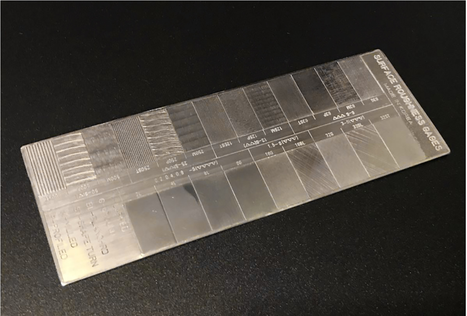 gar strip,comparator strip,surface roughness,surface texture,Digital Metrology