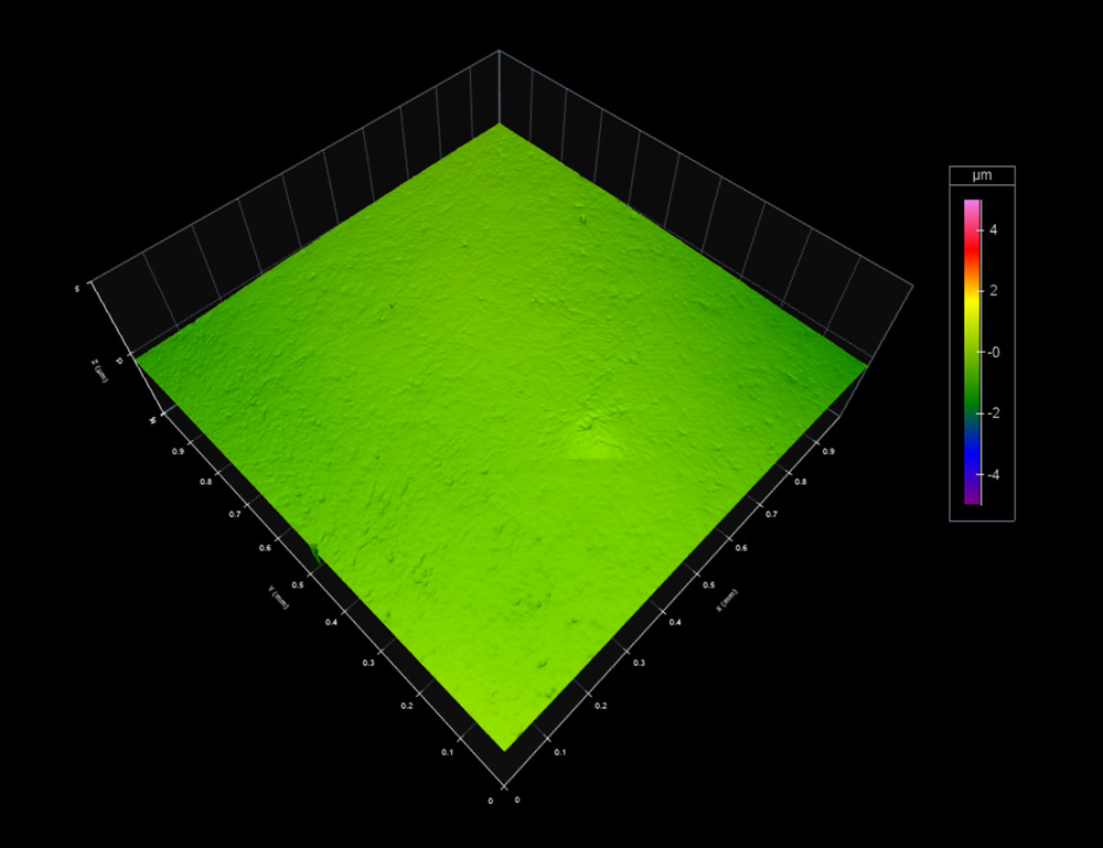 surface roughness- gemstone polishing - surface after 1500-grit tumbling