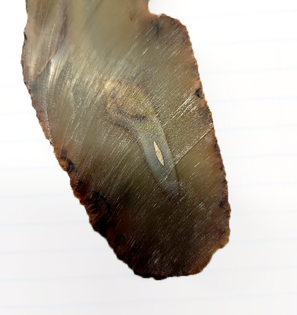 surface roughness- gemstone polishing - agate sawed, prior to polishing