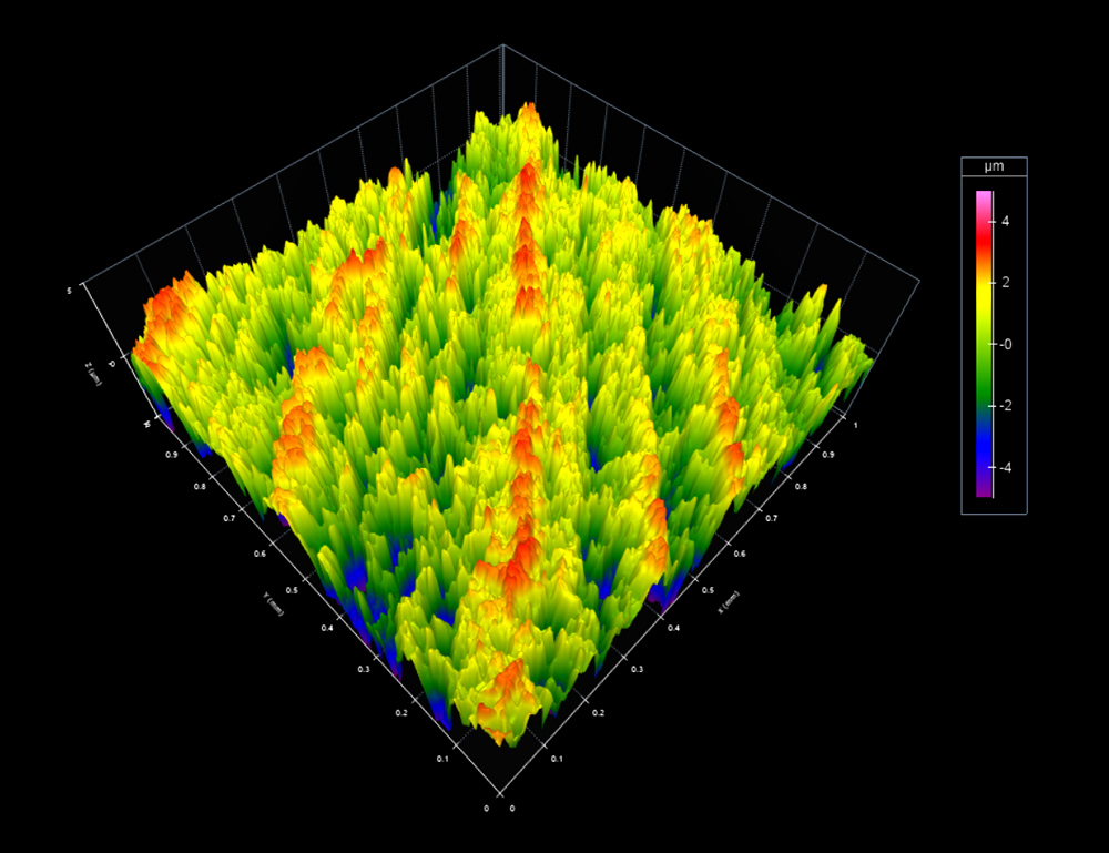 surface roughness- gemstone polishing - surface after sawing