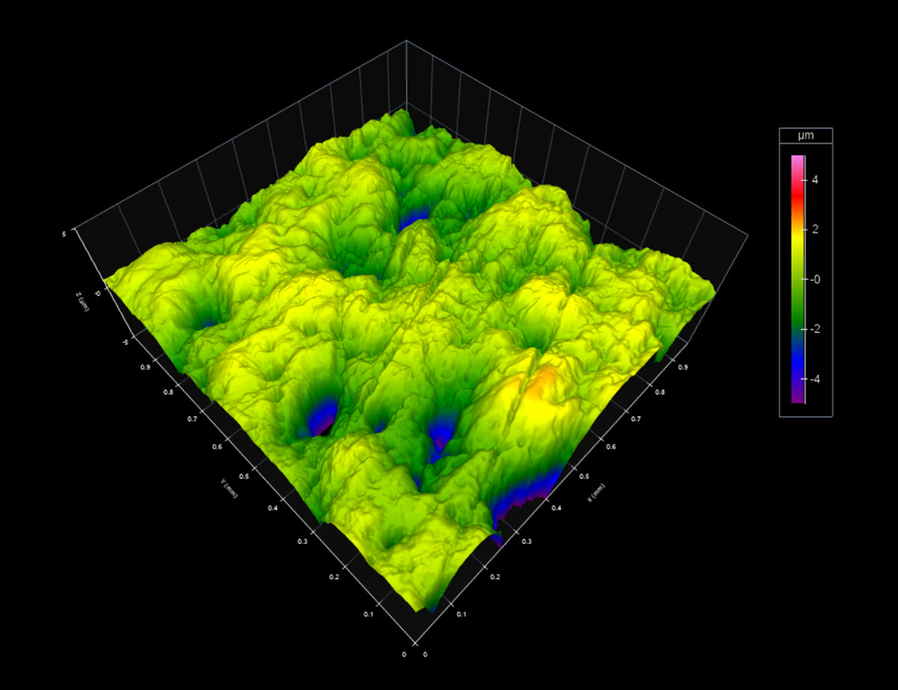 surface roughness- gemstone polishing - surface after coarse tumbling