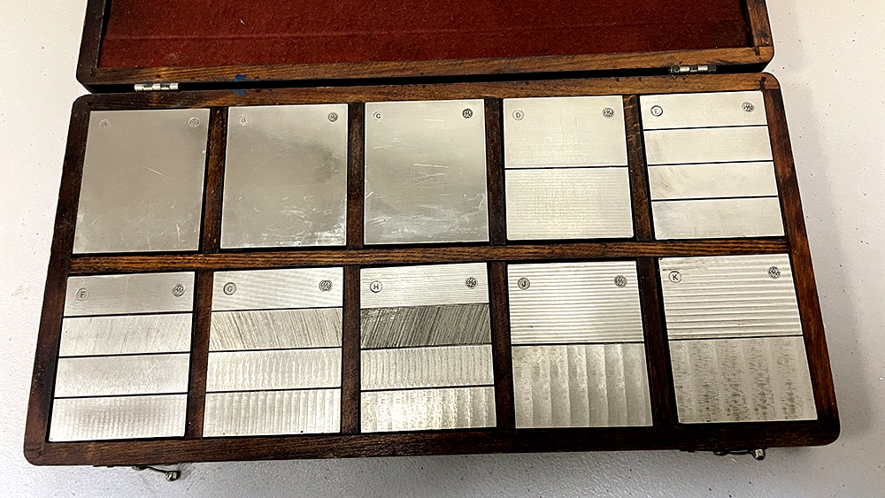 surface roughness measurement- GE 8651831G1 roughness specimen