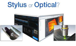 stylus profilometer, stylus, roughness gage, compared to optical metrology, optical profiler, optical 3d profiler